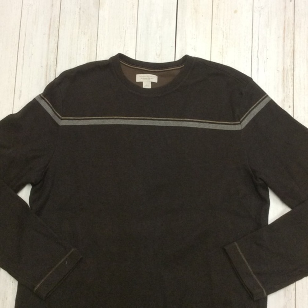 Banana Republic Men’s Brown Casual Classic Crewneck Long Sleeve Sweater - Picture 6 of 10